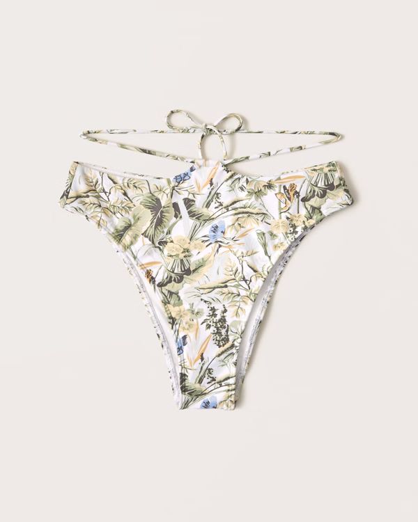 Recycled Tie-Back High-Waist Cheeky Bottoms | Abercrombie & Fitch (US)