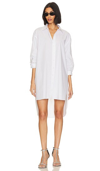 Andie Shirt Dress in White | Revolve Clothing (Global)
