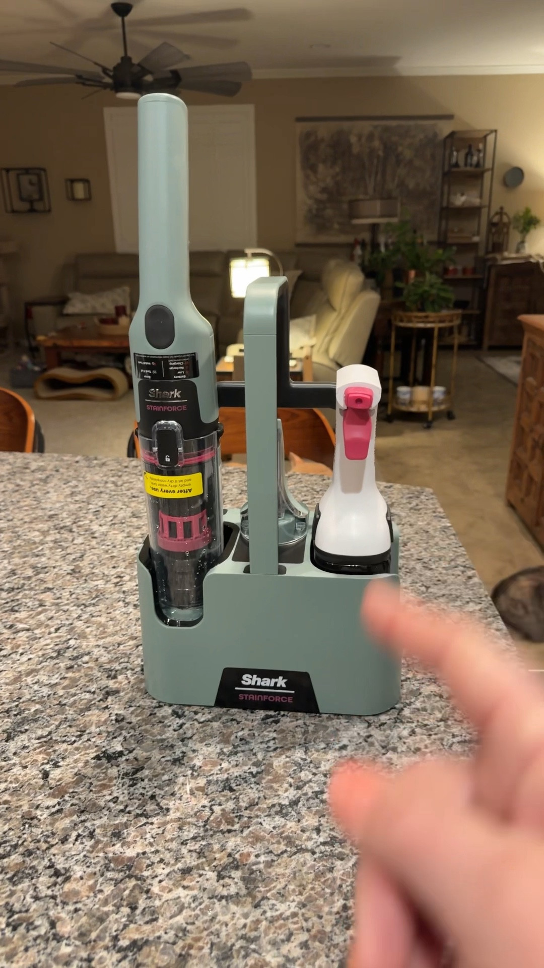 If you’ve ever spilled coffee on your rug and felt that instant panic—thinking, “Well, that’s ruined forever”—I get it.

I used to grab a cloth and scrub like crazy, which honestly just made it worse.

But now I’ve got the Shark StainForce Cordless Portable Stain Cleaner, and it’s a total game-changer.

It’s completely cordless, so I just grab it and go.

One press and it starts pulling up the mess—fast.

Look at this. The stain is gone.

It doesn’t just clean; it removes the smell, too.

And my favorite part? The self-cleaning rinse.

You literally press a button, and it cleans itself.

No gross hoses to deal with, no leftover grime.

If you’ve got pets, kids, or you’re just a little clumsy like me, this thing is a must.

#LTKHome