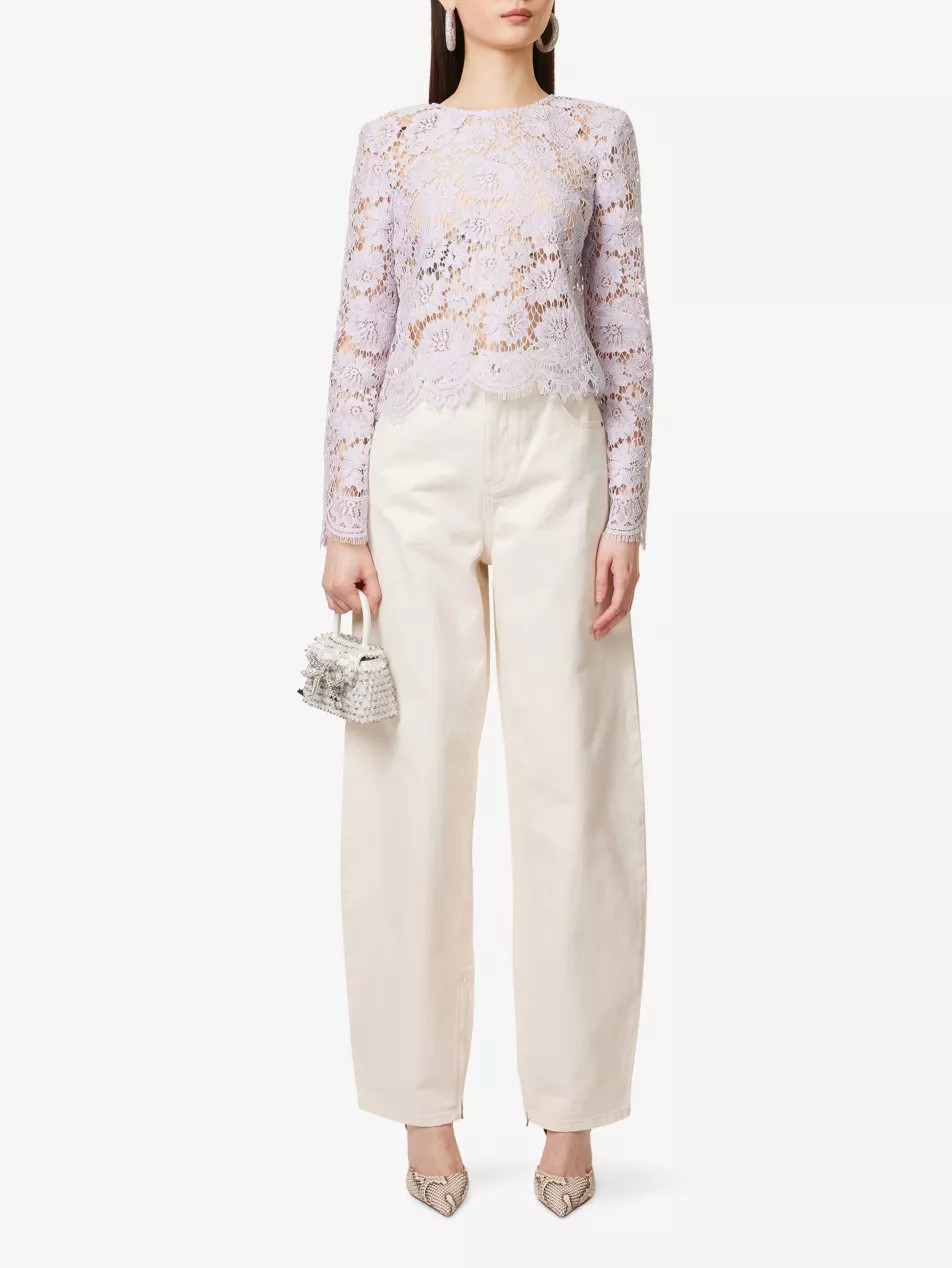 Barrel-Leg Light-Wash High-Rise Denim Jeans | Selfridges