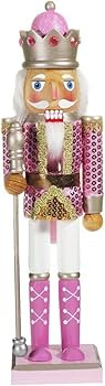 Kurt S. Adler Kurt Adler 15-Inch Pink Nutcracker, Multi | Amazon (US)