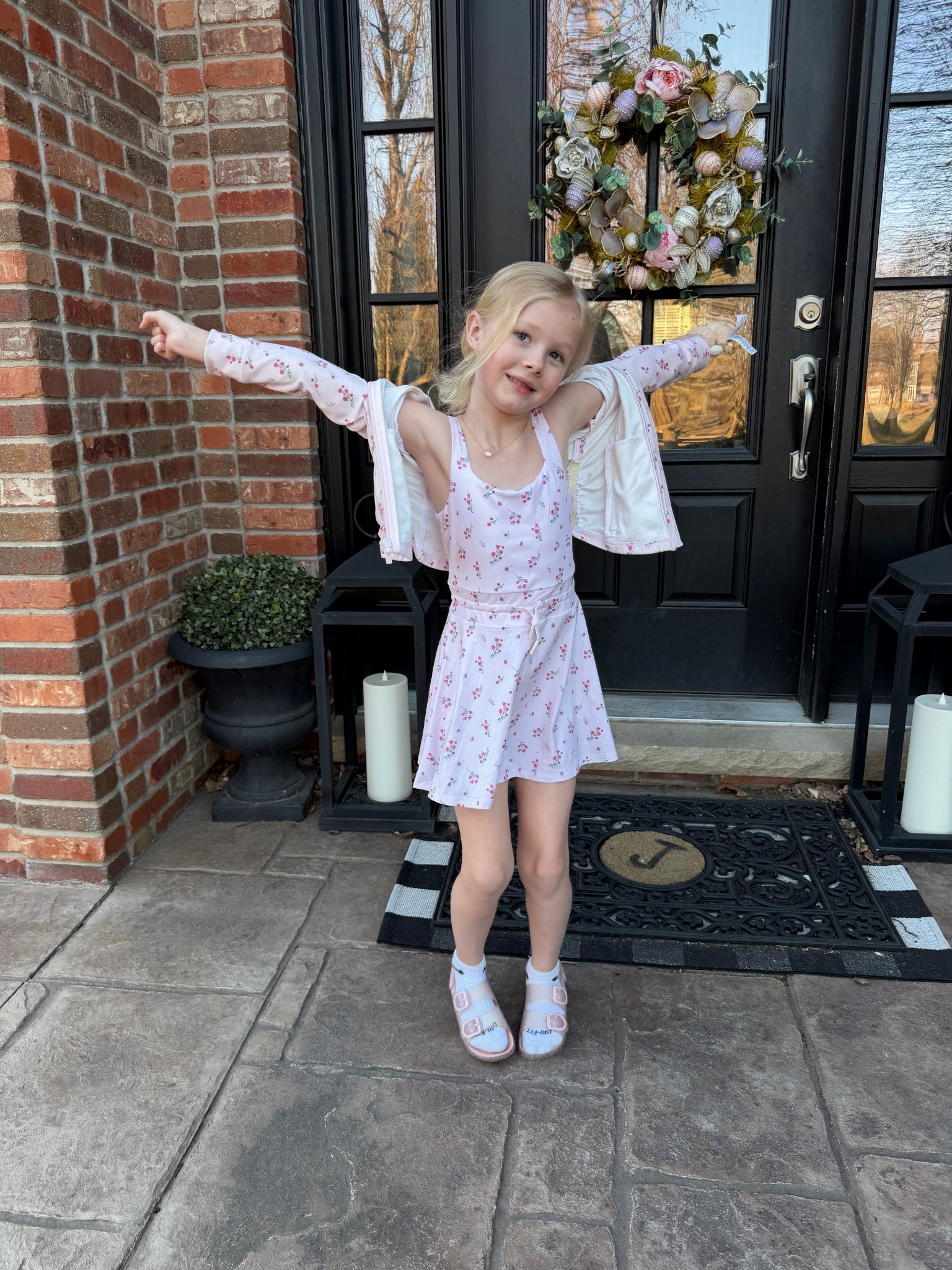 This girls athletic dress is the cutest mix of pretty and practical 🌸 the soft pink floral print is so sweet, but the built-in shorts make it perfect for all the running, playing, and twirling too. We love a piece that looks dressed up but is made for real life 💕 @Target 

Perfect for spring days, Easter, school, and all the everyday moments in between 💗

Everything is linked here to recreate this outfit easily!#LTKFamily #GirlsStyle #KidsFashion #AthleticDress #SpringOutfits #EasterOutfit #LTKFinds

#LTKootd #LTKmomlife #LTKKids