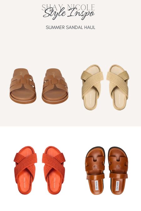 Fav sandals and slides from casual to elevated! 

#LTKFindsUnder100 #LTKSeasonal #LTKShoeCrush