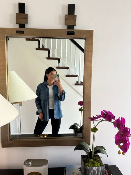 Casual outfit idea!  This denim shirt is great for layering on cooler days!

Denim shirt - target finds - casual outfit ideas - weekend outfit 

#LTKActive #LTKstyletip #LTKfamily