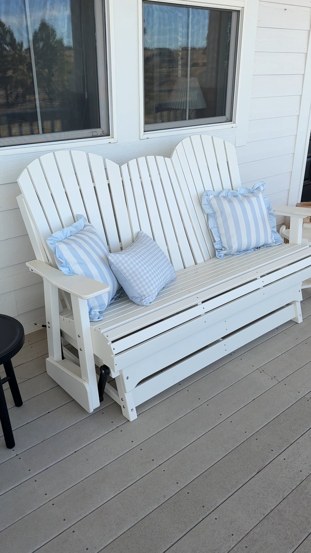 Outdoor pillows from Walmart! Rocker loveseat linked here and currently on sale  

#LTKSeasonal #LTKHome #LTKSaleAlert