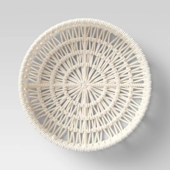 14" x 4" Decorative Weave Tray Cream - Project 62™ | Target