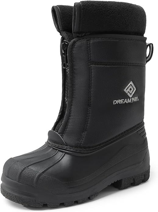 DREAM PAIRS Boys Girls Waterproof Winter Snow Boots | Amazon (US)