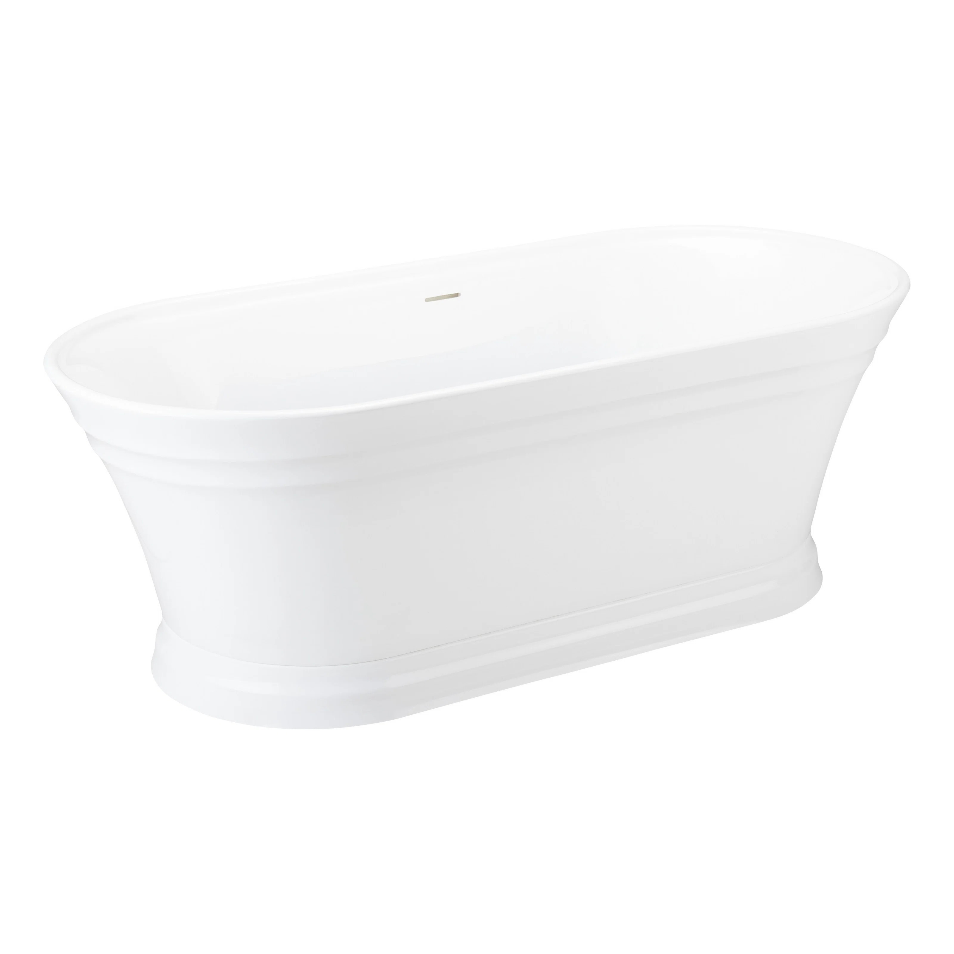 Odenwald 59" Acrylic Soaking Tub with Integrated Overflow and Drain and Foam Insulation 484653 | Wayfair North America