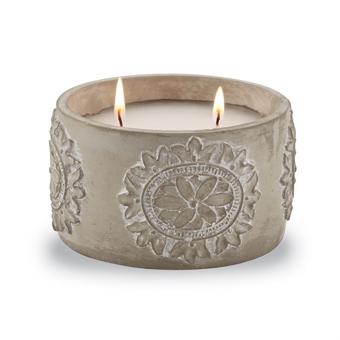 Mud Pie Concrete Citronella Candle, BROWN | Mud Pie (US)