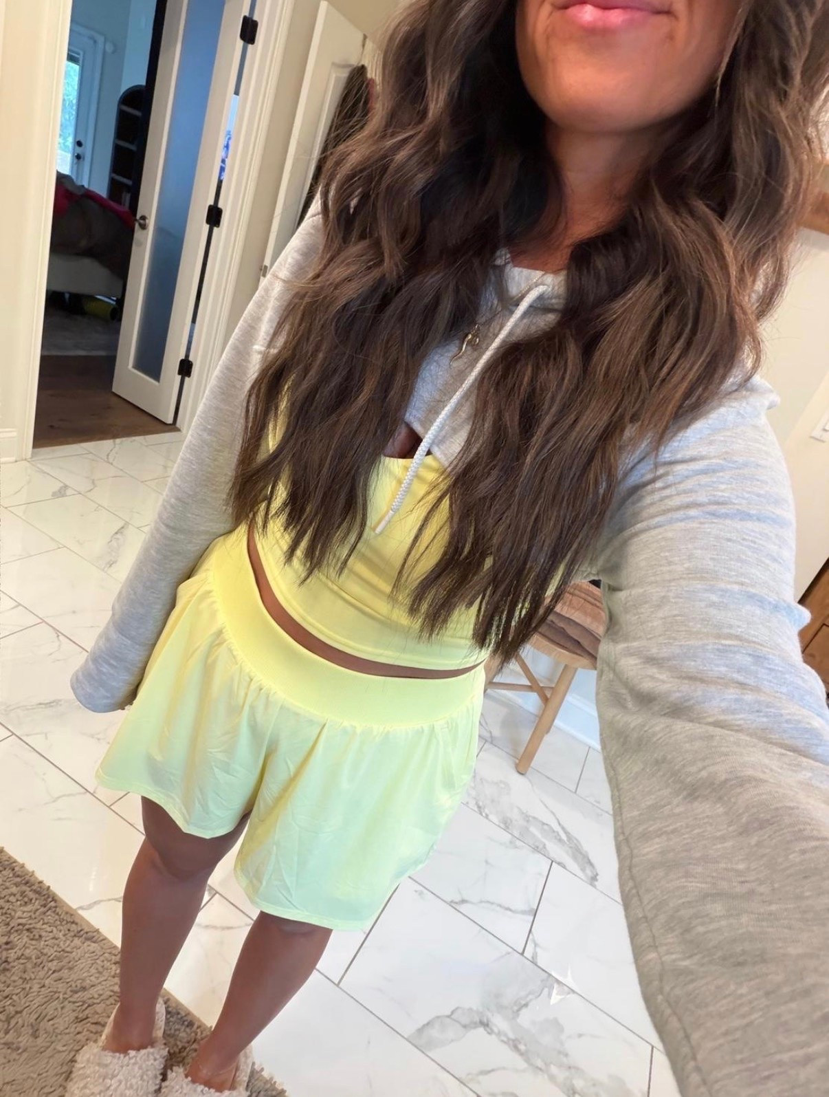 Comfy butter yellow active set and Amazon hoodie 🧈

#LTKootd #LTKmomlife #LTKActive