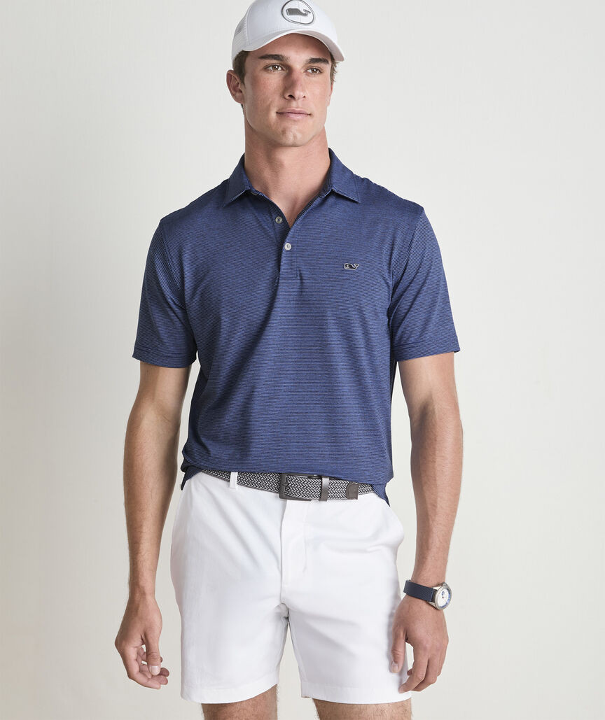 St. Jean Stripe Sankaty Performance Polo | vineyard vines