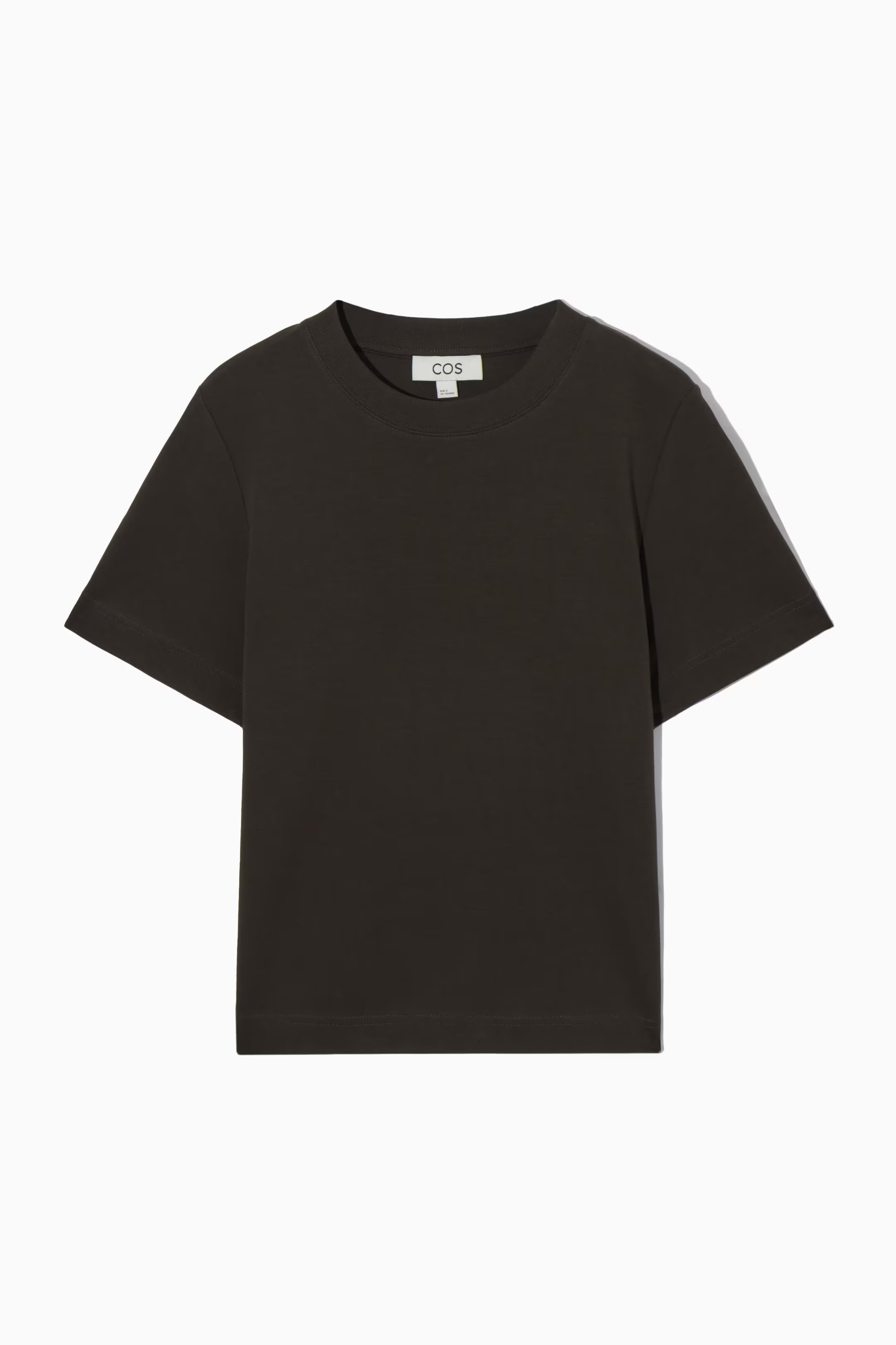 CLEAN CUT REGULAR T-SHIRT - DARK BROWN | COS UK