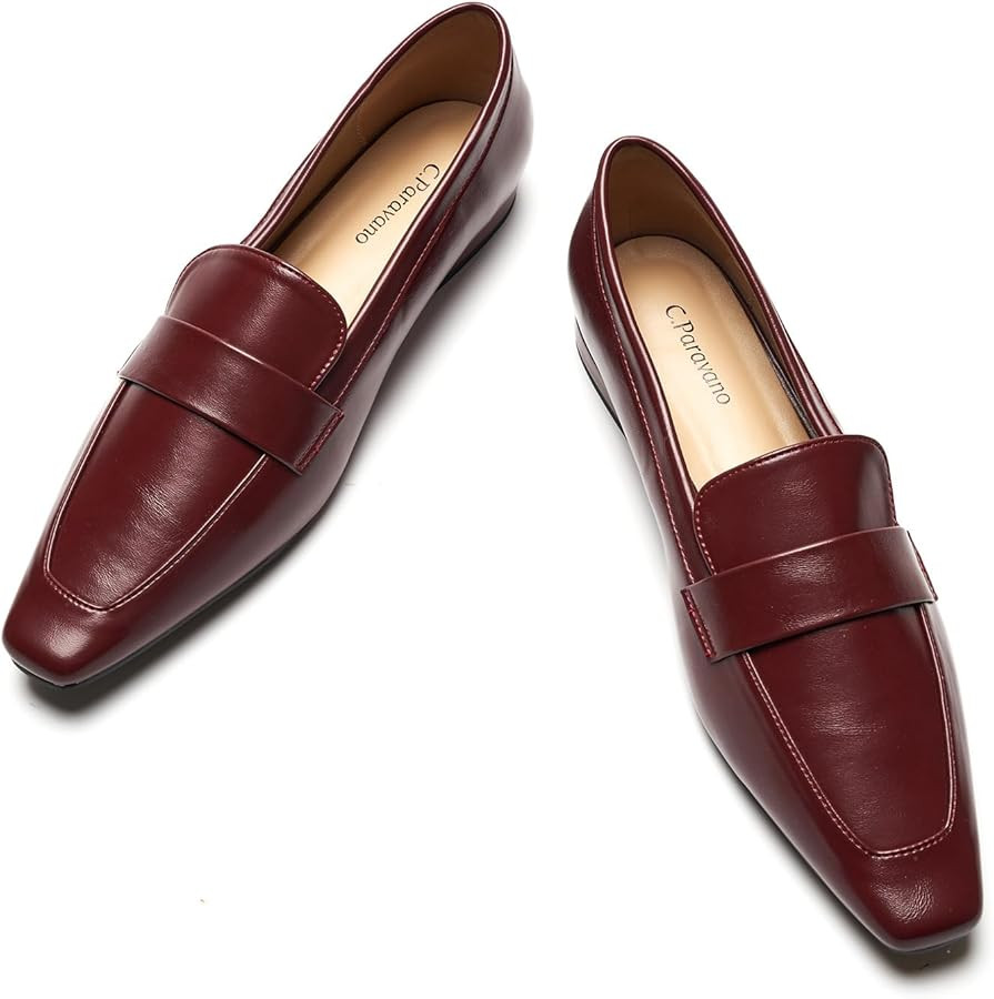 C.Paravano Women's Loafer Flat Loafers for Women Slip-on Flats Shoes Business Casual Shoe Slip-on... | Amazon (US)