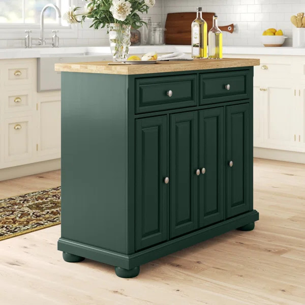 Madison Solid Wood Top Kitchen Island | Wayfair North America