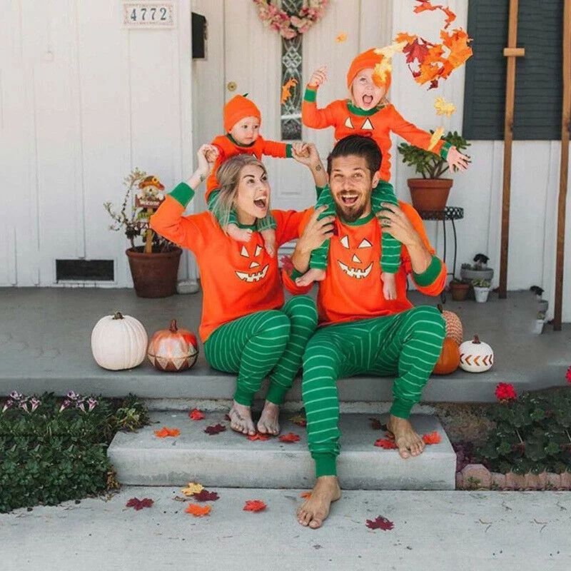 Family Matching Halloween Pajamas Set Adult Kids Outfit Sleepwear Nightwear | Walmart (US)