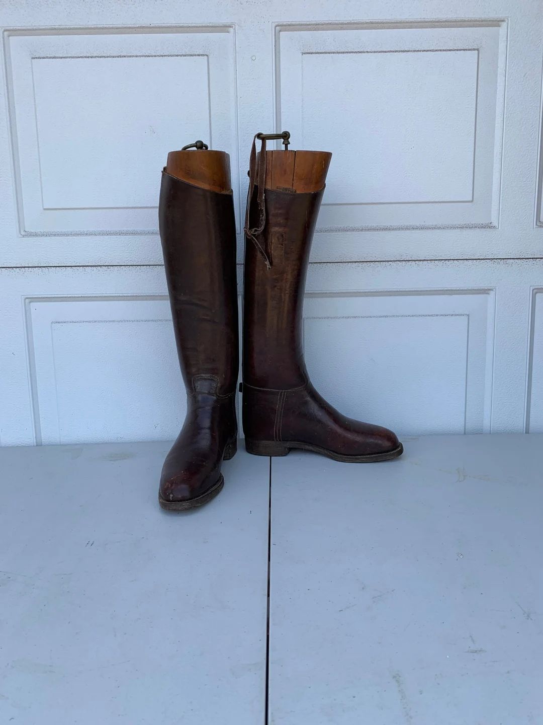 Gorgeous Pair of Antique Riding Boots With Treen Stretchers. - Etsy | Etsy (US)