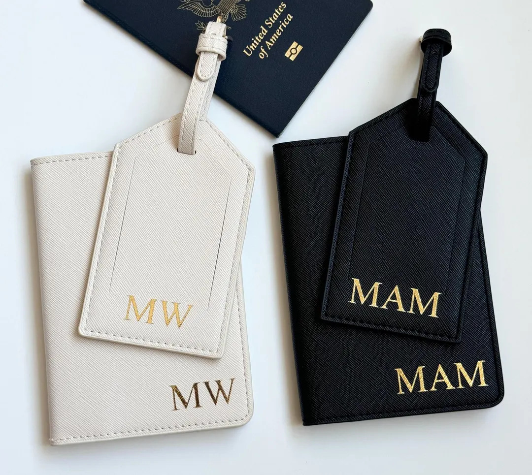 Personalized Passport Cover and Luggage Tag Gift Ideas Holiday Gift Birthday Gift Bridesmaid Gift... | Etsy (US)