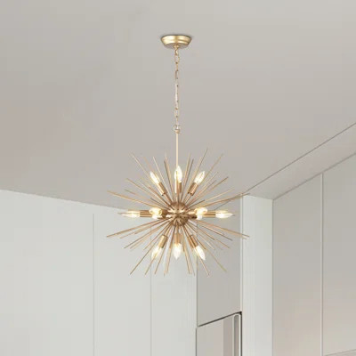 Vanhoose 12 - Light 24" Shiny Bronze Sputnik Sphere Chandelier | Wayfair North America