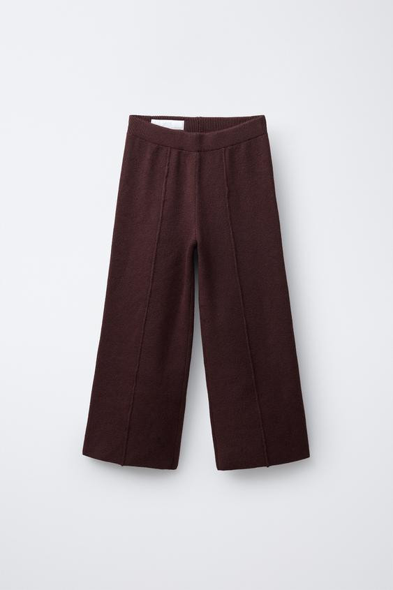 WIDE LEG KNIT PANTS | Zara US