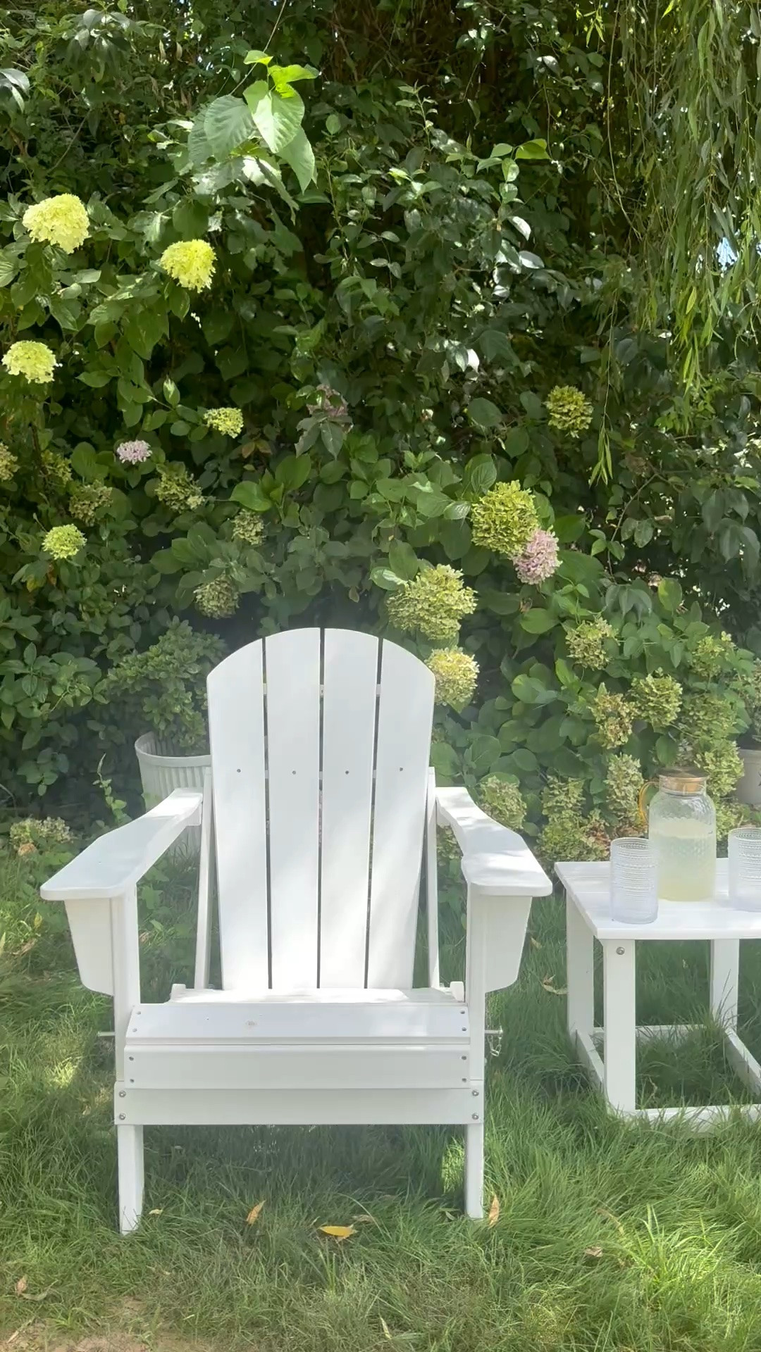 #ad I love relaxing on my classic white Adirondack chairs from @Wayfair! They’re a must for a backyard, garden or porch! ❤️ #outdoor #wayfair #wayfairpartner #wishyouwerehere

#LTKdayinmylife #LTKmorningroutine #LTKHome
