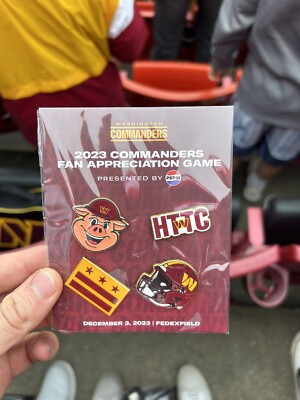 Washington commanders pins Pin Set 2023 Fan Appreciation Game SGA HTTC Helmet 4 | eBay US