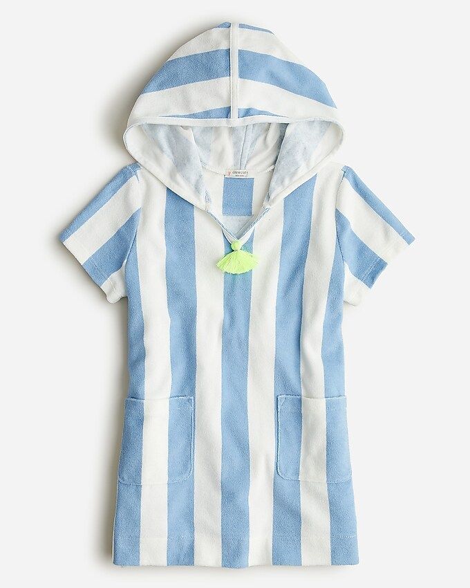 Girls' hooded tunic dress in towel terry | J. Crew US