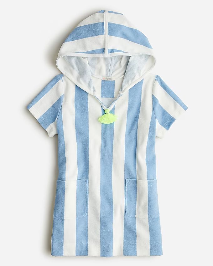 Girls' hooded tunic dress in towel terry | J.Crew US