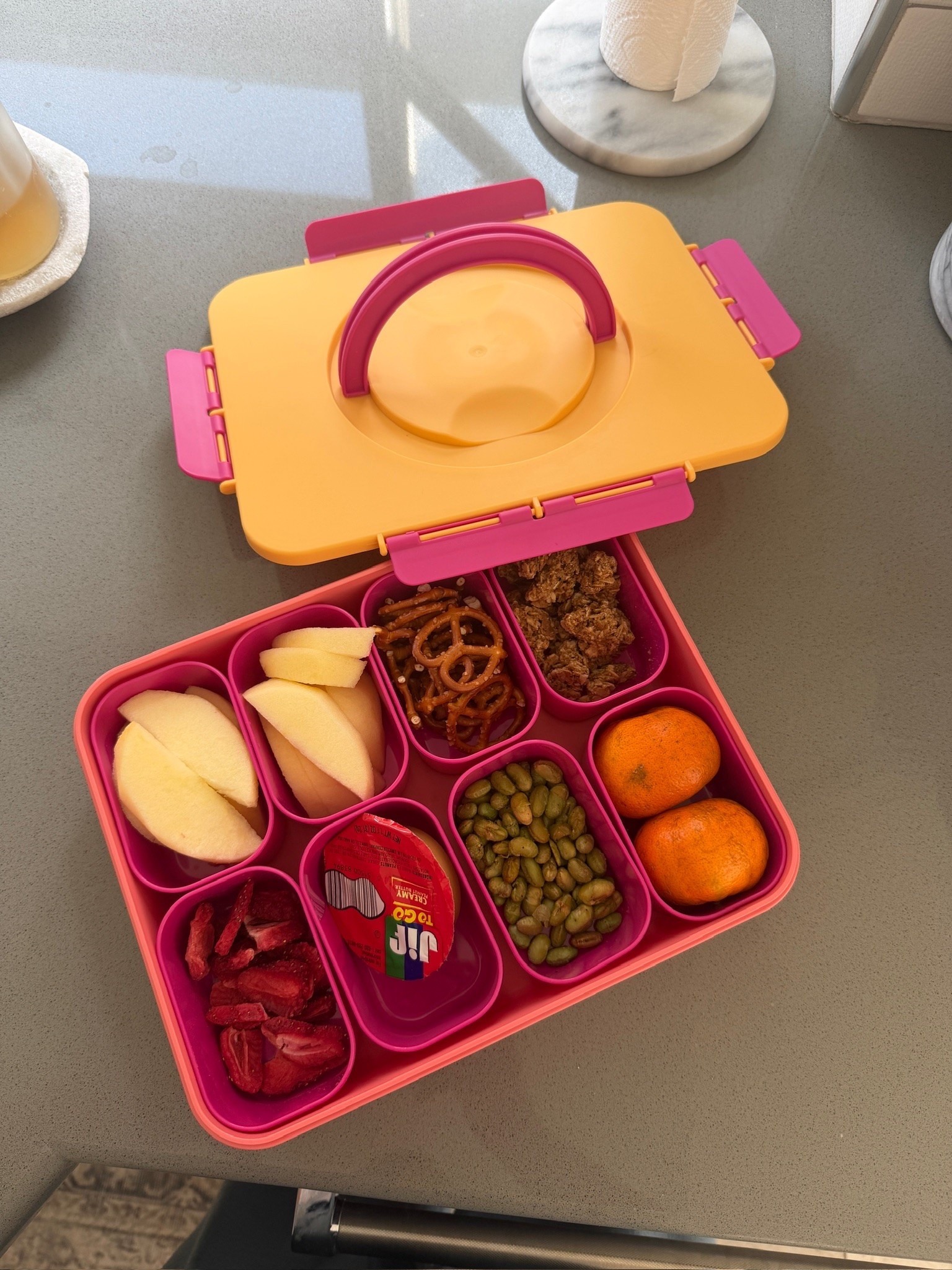 Snack time just got way cuter 🍓 Obsessed with this large snackle box!! Perfect for road trips, pool days, and being on-the-go! 💛

target finds, kids favorites, snackle box, mom finds, travel with kids, pool day essentials, road trip snacks, target style, sun squad, kids snacks, on the go essentials

#LTKTravel #LTKKids #LTKfoodie