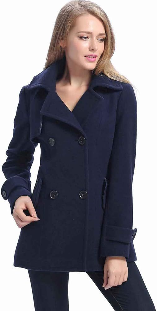 BGSD Women Piper Wool Pea Coat (Regular & Plus Size & Petite) | Amazon (US)