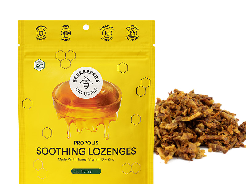Soothing Honey Cough Drops - Immune Support with Vitamin D, Zinc and Propolis - by Beekeeper's Na... | Amazon (US)