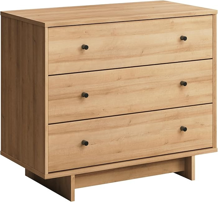 Prepac Finnley 3-Drawer Nightstand in Natural Oak, Extra-Wide Bedside Table with Storage, Modern ... | Amazon (US)