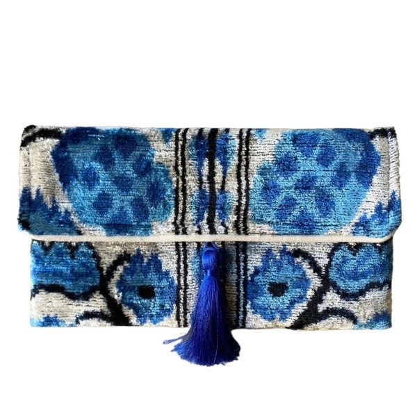 Silk Velvet Ikat Clutch | Shop.app
