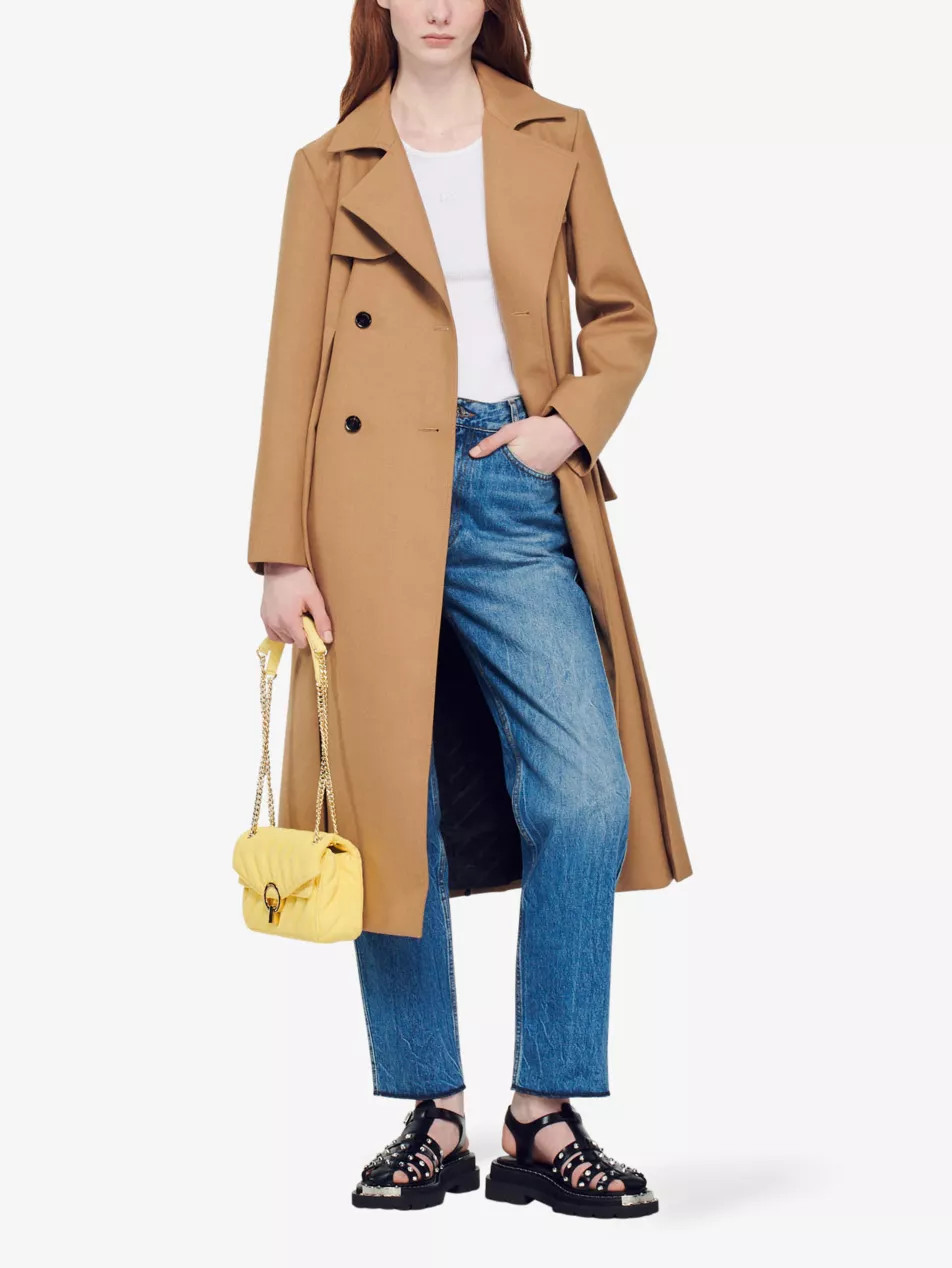 Double-breasted woven trench coat | Selfridges