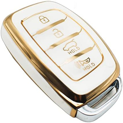 FEYOUN Key Fob Cover Compatible with Hyundai Elantra Elantra GT Ioniq Sonata Tucson Smart 4 Butto... | Amazon (US)