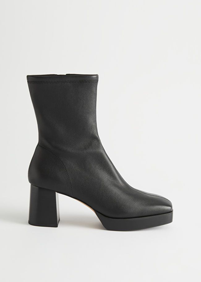 Block Heel Stretch Boots | & Other Stories US