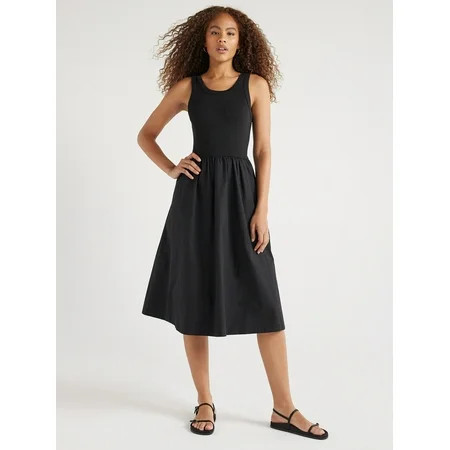 Free Assembly Women's Mixy Tank Dress, Sizes XS-XXL | Walmart (US)