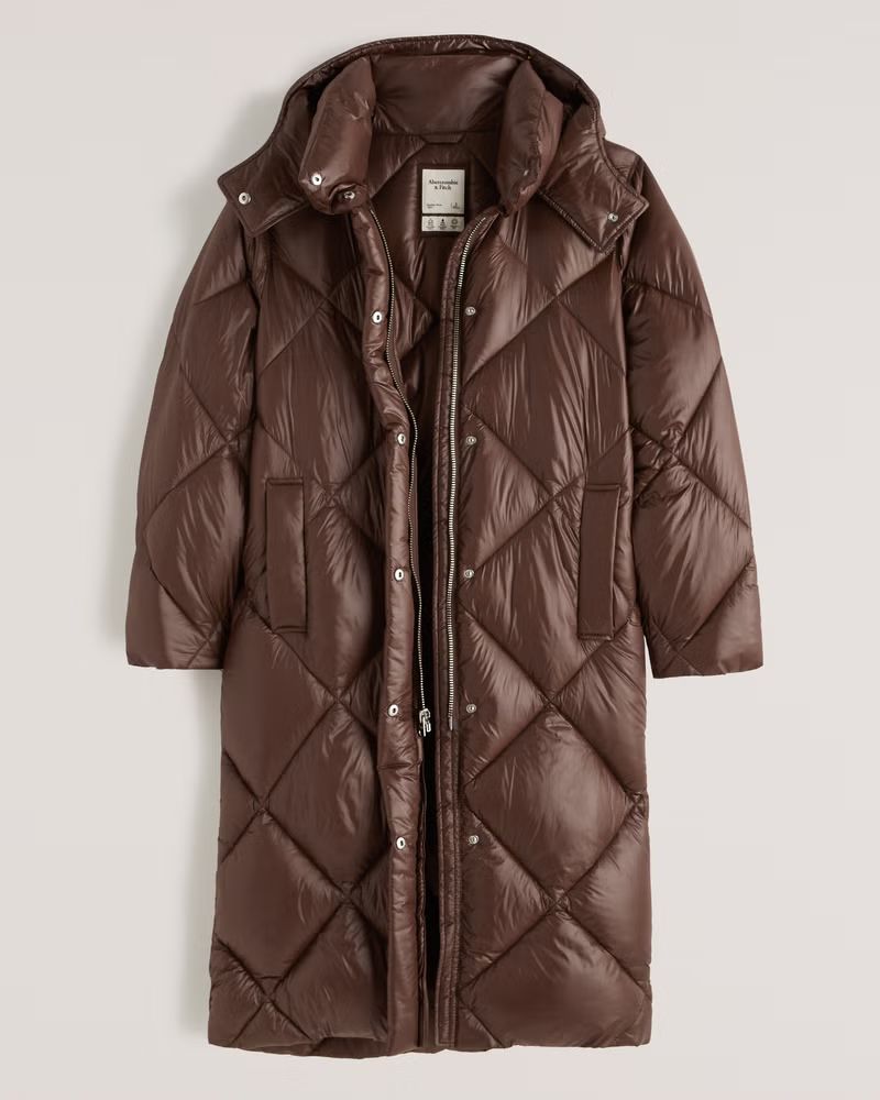 Women's A&F Ultra Long Quilted Puffer | Women's | Abercrombie.com | Abercrombie & Fitch (US)