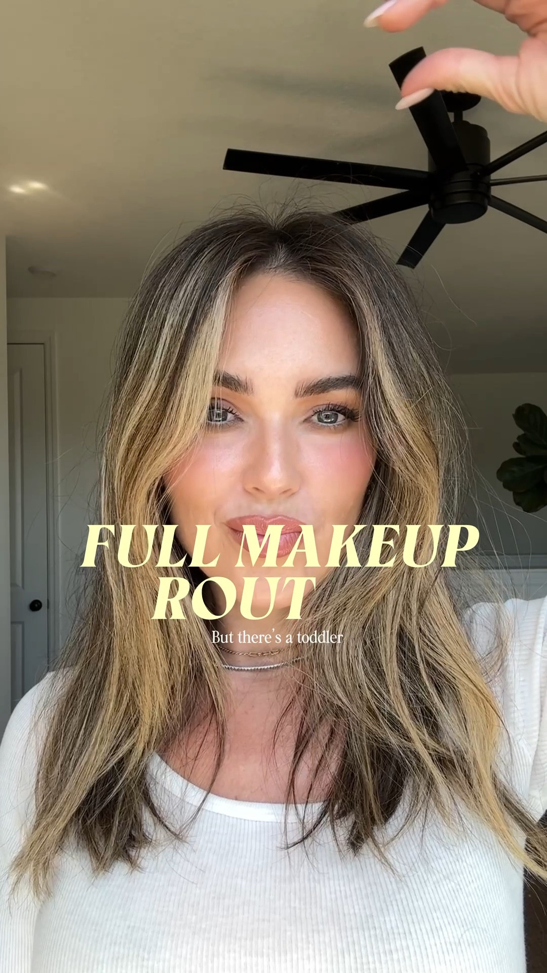 All of the steps in my recent makeup routine. Chat this is 3 minutes 

Products 
@sonniskin sonni serum mineral sunscreen. 
@diorbeauty Dior star filter in 3. 
@natashadenonabeauty Natasha denona hy-glam concealer in 3. 
@saiebeauty saie supersuede bronzer in Palermo, city set setting spray. 
@patricktabeauty Patrick ta concealer in light neutral 1. 
@yslbeauty ysl make me blush in 44 nude lavalliere and restless rose mixed & ysl all hours bronzer in 02 dune. 
@hudabeauty Huda easy bake pressed setting powder in cherry blossom cake. 
@anastasiabeverlyhills lip liner in muted mauve. 
@rarebeauty rare tinted lip oil stain in hope. 


Mascara - @yslbeauty lash latex and @diorbeauty diorshow
Brows - @colourpopcosmetics brow boss pencil and gel 

#LTKmomlife #LTKgrwm #LTKBeauty