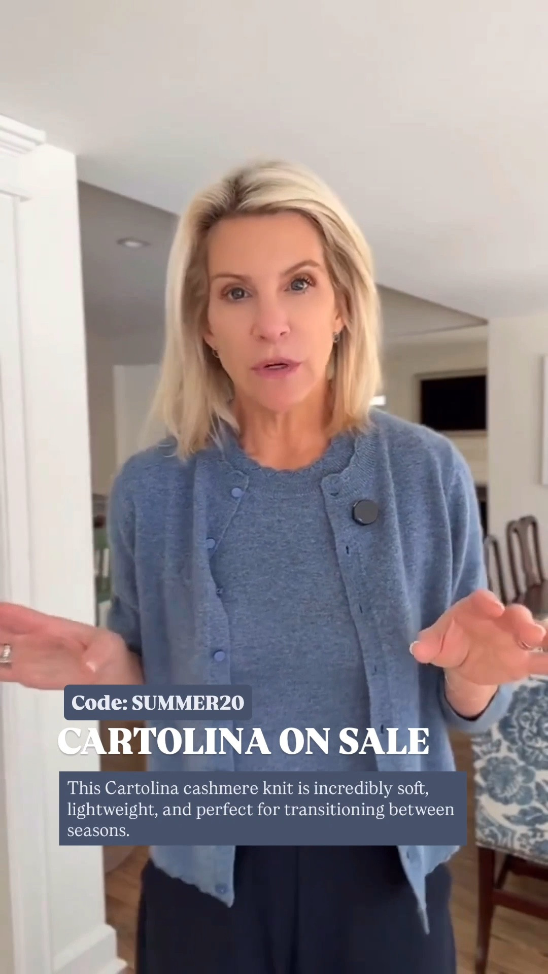 The perfect lightweight cashmere sweater for transitioning into cooler days. I love the beautiful scalloped detailing at the neckline and cuffs, it gives this classic knit such an elevated look. It's on sale, so don't forget to use code SUMMER20!

❤️ Heart = Support my posts
📌 Save = Get sale & restock alerts
🛍️ Follow me on LTK for more effortless everyday style.

#LTKootd #LTKOver40 #LTKSaleAlert