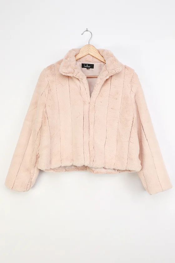 A Chic Classic Blush Faux Fur Coat | Lulus (US)