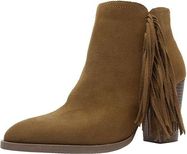 TruFox Women's Fringe Cowboy Ankle Boots Booties | Amazon (US)