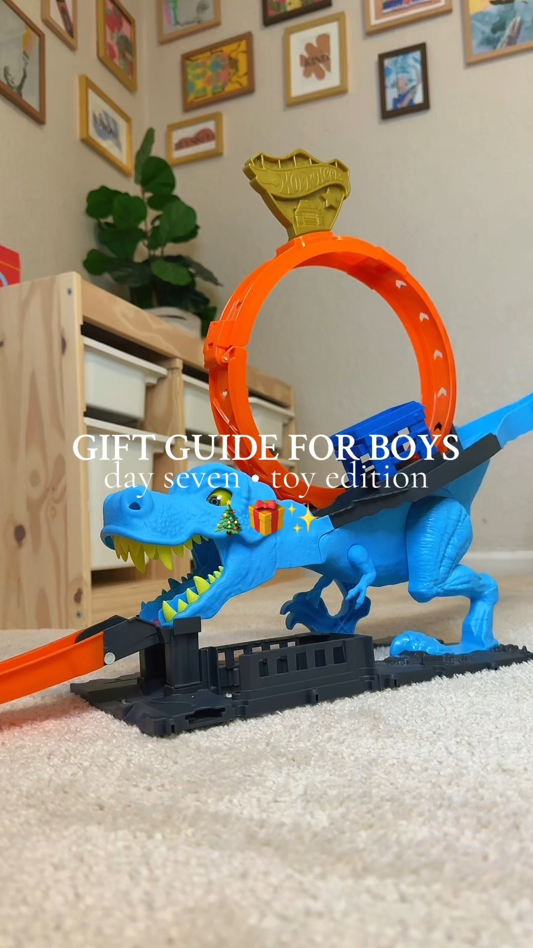 GIFT GUIDE FOR BOYS : DAY 7 - HOT WHEELS CITY TRACK, T-REX LOOP STUNT 🦖 💥 

#LTKKids #LTKHoliday #LTKGiftGuide