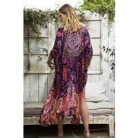 Morpheus Floral Purple Boho Kimono Duster Wrap | Etsy (US)