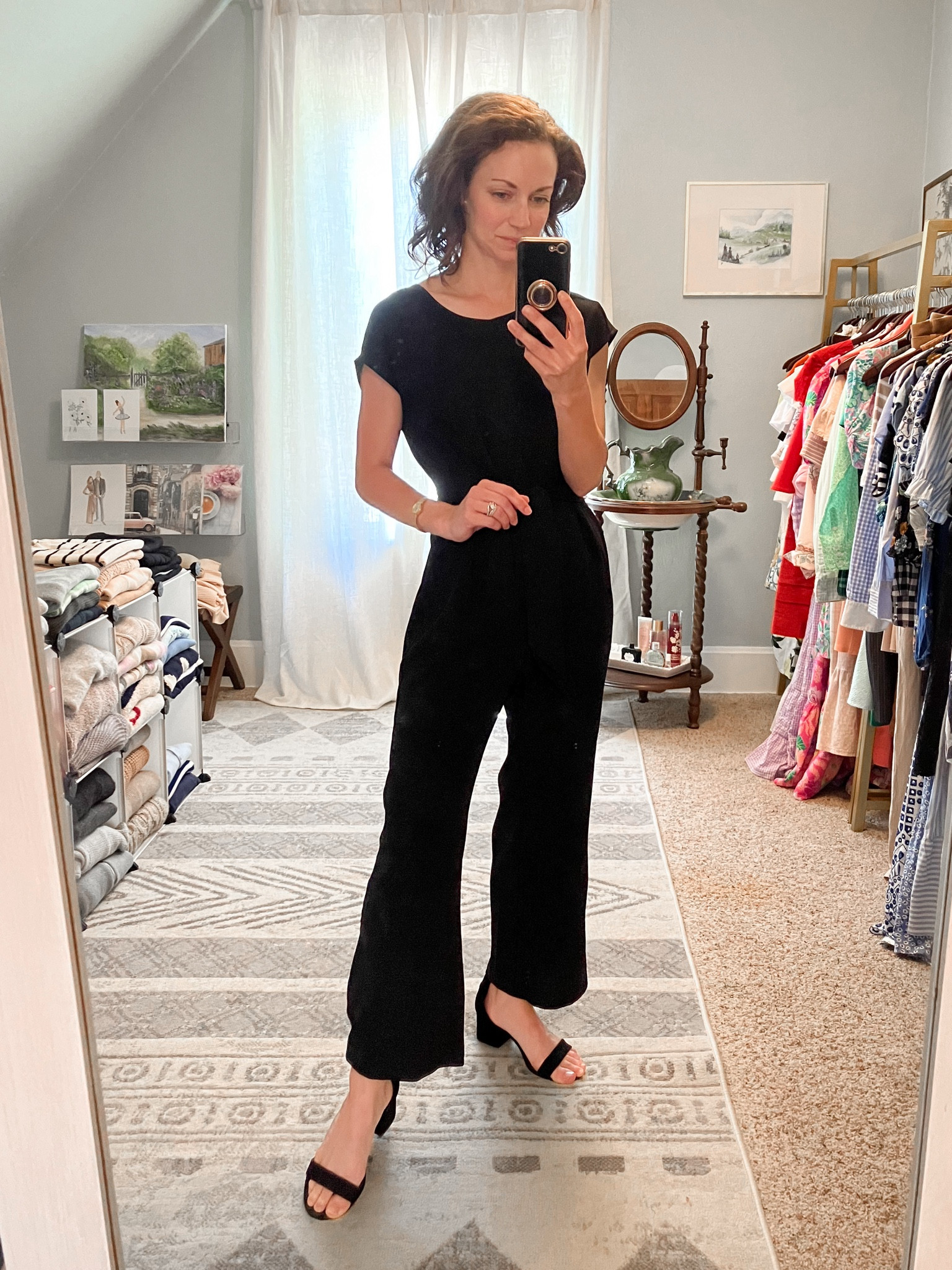 Cute jumpsuit from Loft! Old style, linked similar. 
Petite outfit. Summer outfit. Work outfit. Office outfit. Classic outfit  

#LTKStyleTip #LTKOver40 #LTKWorkwear
