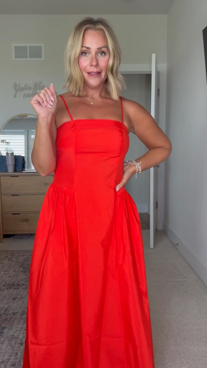 Red dress of my dreams ❤️ the bows in the back are adorable!!! 

I’m wearing a size 4 it fits TTS and comes in 3 colors! 

Wedding guest dress, date night look

#LTKOver40 #LTKStyleTip #LTKFindsUnder50