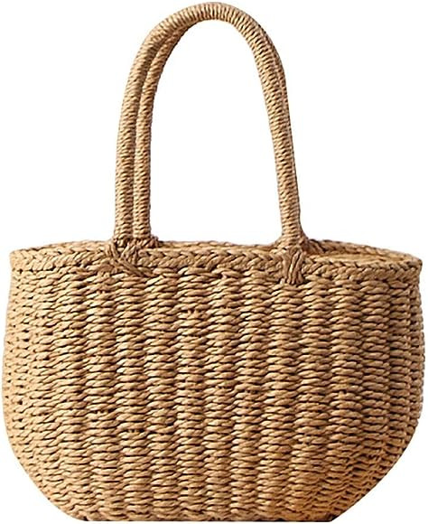 Summer Evening Handbag, Straw Handmade Weave Handbag | Amazon (US)