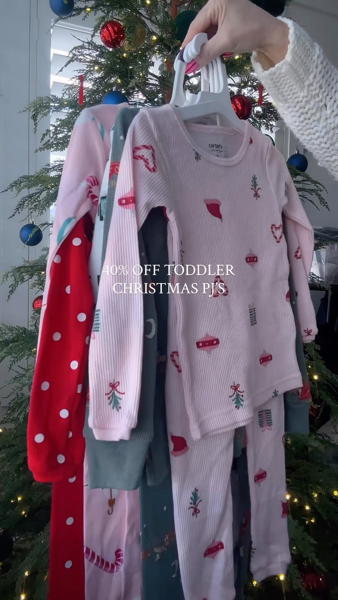 the cutest toddler christmas pajamas + 40% off right now! festive, cozy waffle texture, and still in stock (for now).🎅🏼

#targetstyle #holidaypjs #toddlerchristmas #christmaspjs #momoftoddlers 

#LTKHoliday #LTKSaleAlert #LTKKids