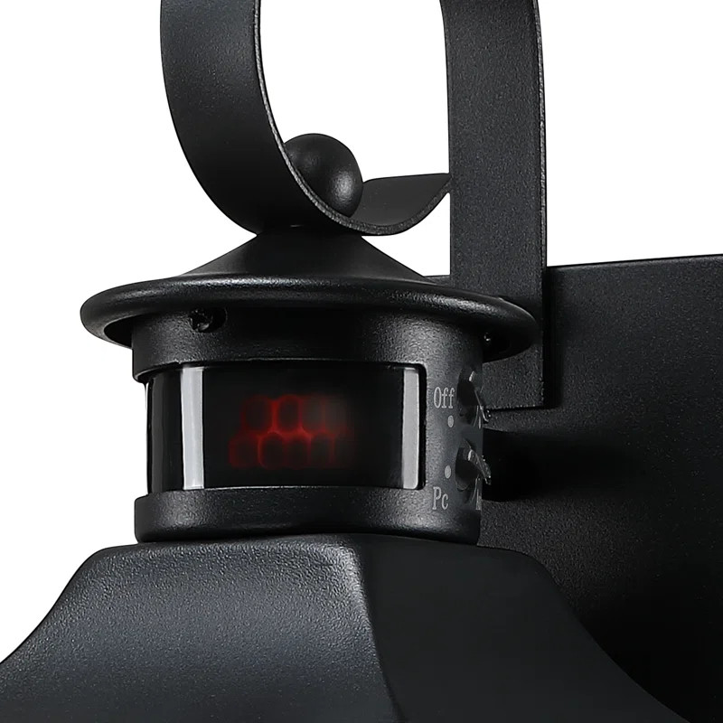 Ebern Designs 16"-1 Outdoor l Wall Light with Dusk to Dawn and Motion Sensor(set of 2) "& Reviews... | Wayfair North America