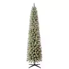 7ft. Pre-Lit Artificial Cashmere Pencil Christmas Tree, Clear Lights by Ashland® | Michaels Stores