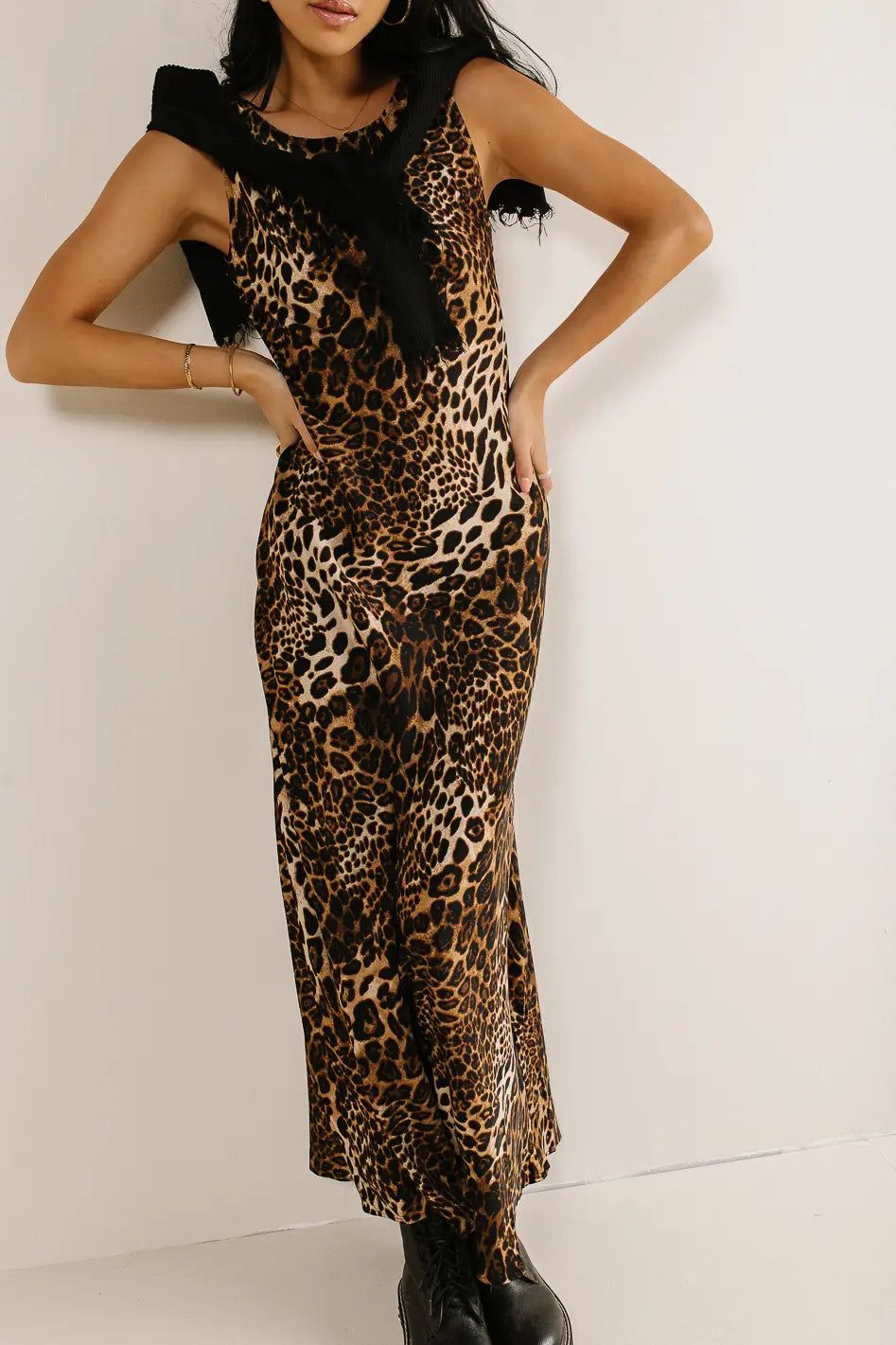 Farren Twofer Leopard Print Dress | Bohme